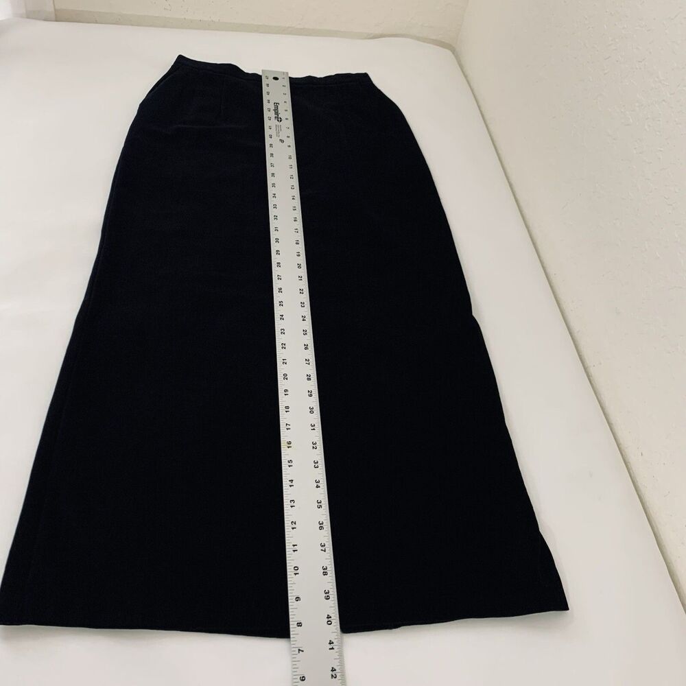 Vintage Velvet Black Maxi Skirt